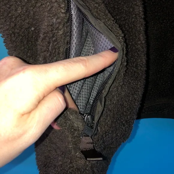 Patagonia Brown Fleece Zip Up Jacket Outdoor Winter Warm Fuzzy