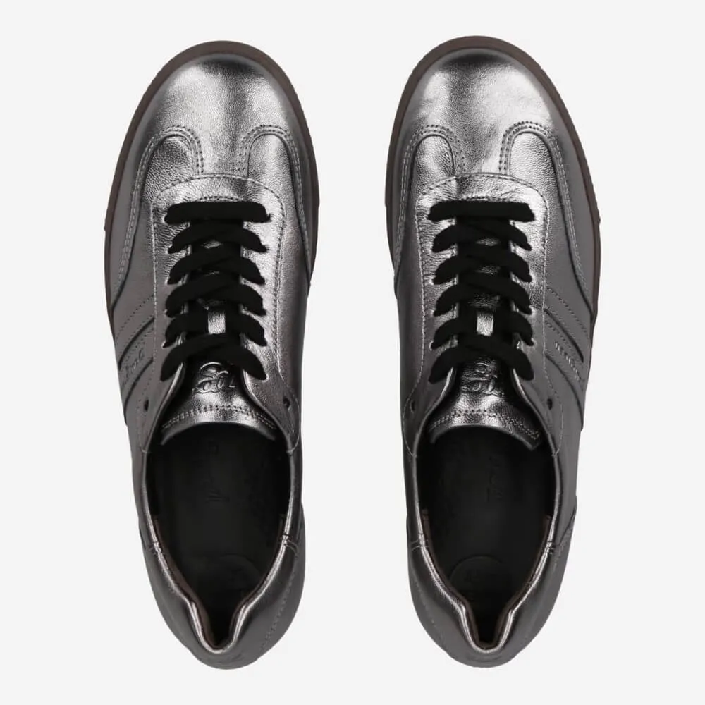 Paul Green 5350 Super Soft Trainer Dark Silver Gun Metal