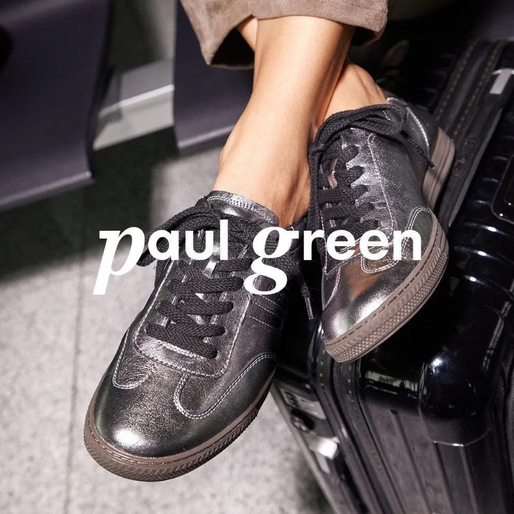 Paul Green 5350 Super Soft Trainer Dark Silver Gun Metal
