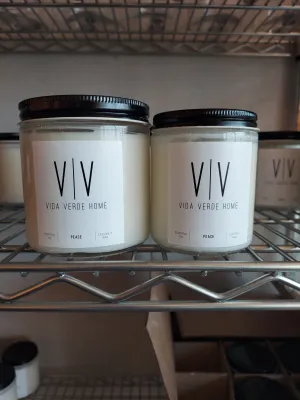 PEACE: Coconut Wax Candle with Essential Oils