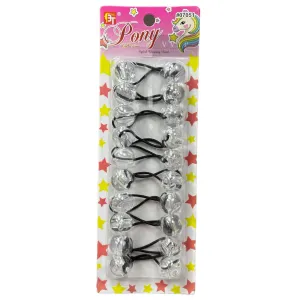 Ponytail Holders 20 mm (KIDS)-8PCS #07051 (31)