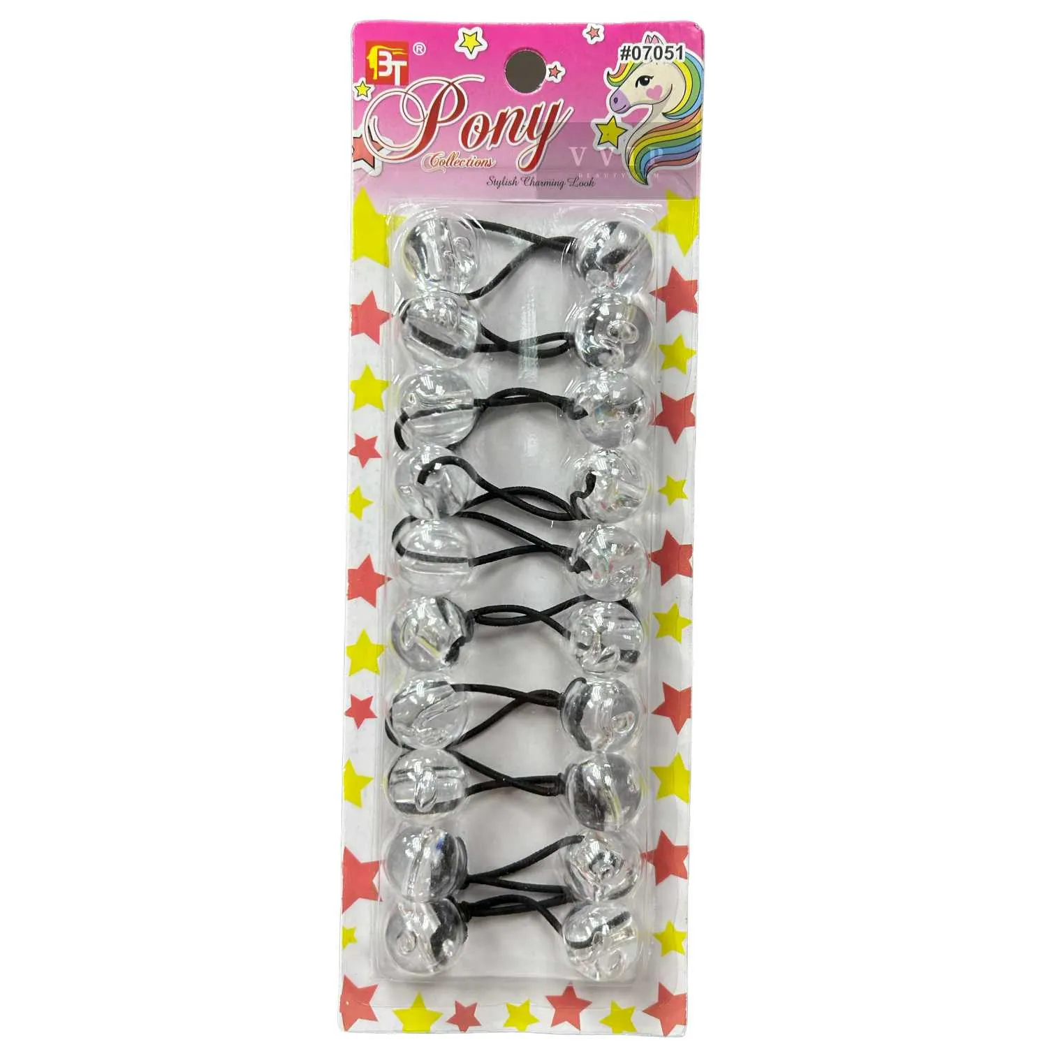 Ponytail Holders 20 mm (KIDS)-8PCS #07051 (31)
