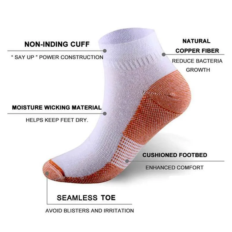 Premium Plantar Fasciitis Compression Socks for Foot Support – Breathable Ankle & Heel Arthritis Relief – Lightweight Arch Support Sport Socks for Running, Hiking & Travel – Anti-Odor, Moisture-Wicking Fabric – 2 Pairs