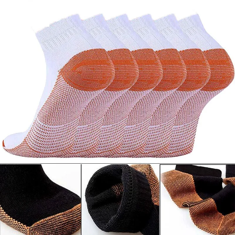 Premium Plantar Fasciitis Compression Socks for Foot Support – Breathable Ankle & Heel Arthritis Relief – Lightweight Arch Support Sport Socks for Running, Hiking & Travel – Anti-Odor, Moisture-Wicking Fabric – 2 Pairs