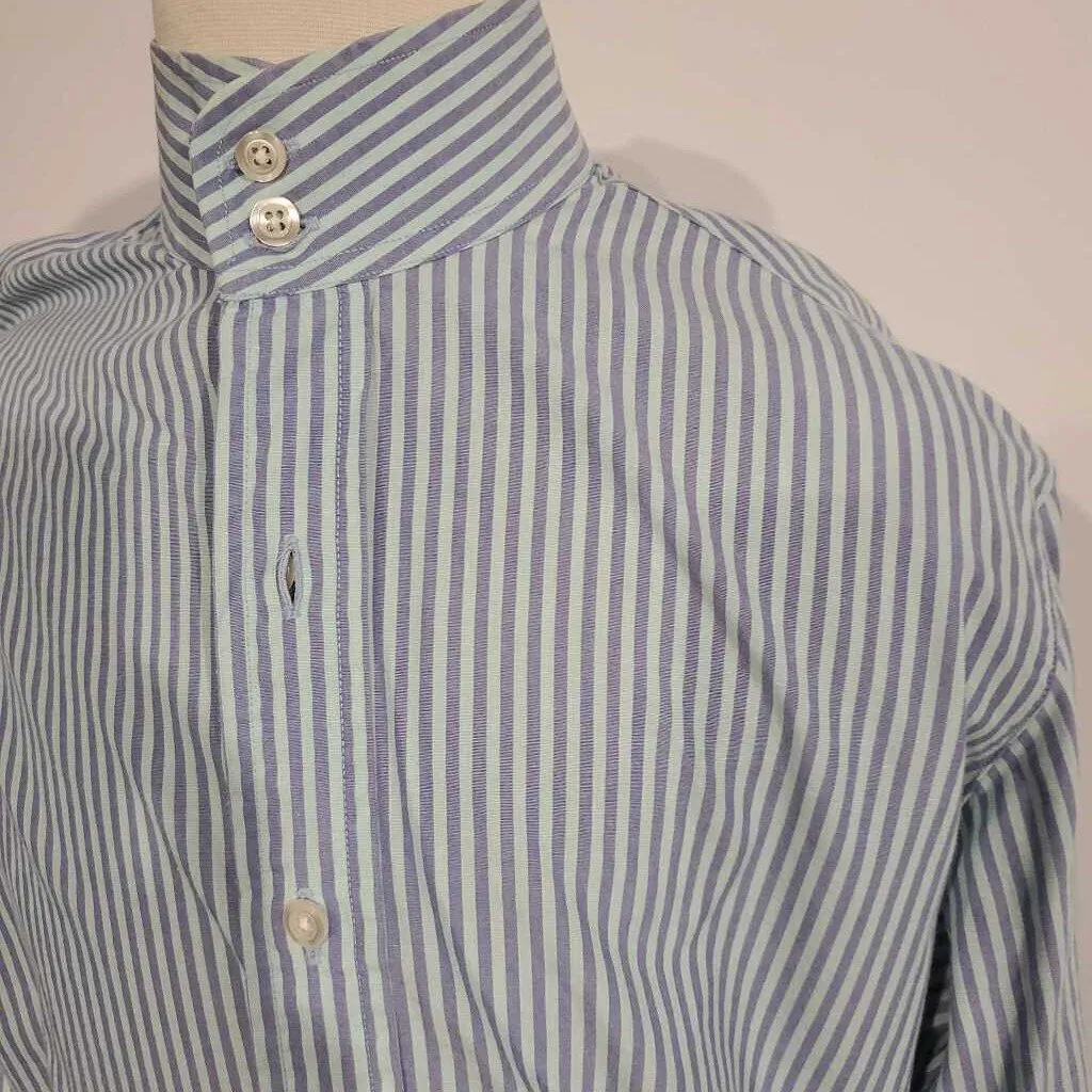 Purple and green Striped hunt Shirt