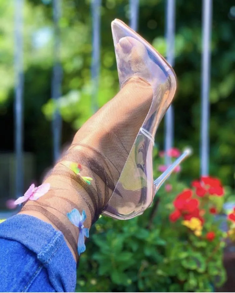 PVC Transparent Women Pumps