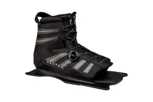Radar Ski Boot Vector Boa - Black / Carbon / White - Front Feather Frame