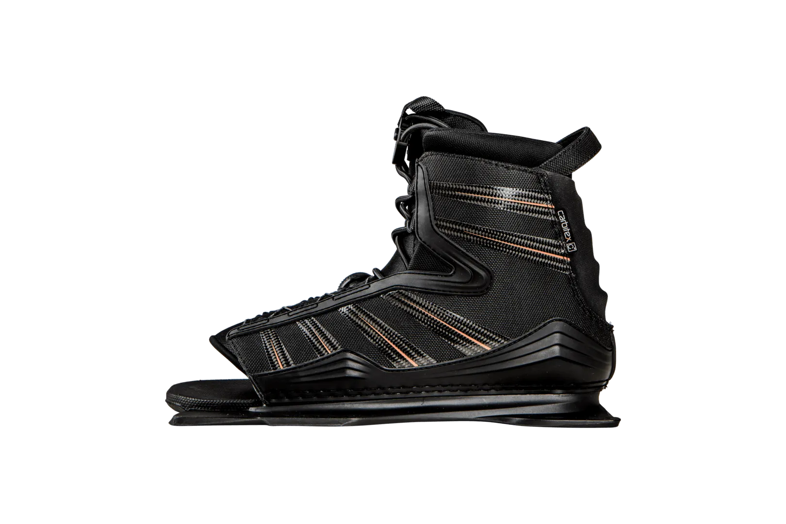Radar Water Ski Boot - Lyric BOA - Black / Carbon / Coral - Feather Frame