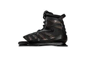 Radar Water Ski Boot - Lyric BOA - Black / Carbon / Coral - Feather Frame