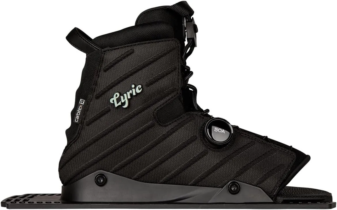 Radar Womens Lyric BOA 2.0 Front Feather Frame Waterski Boot - Coal