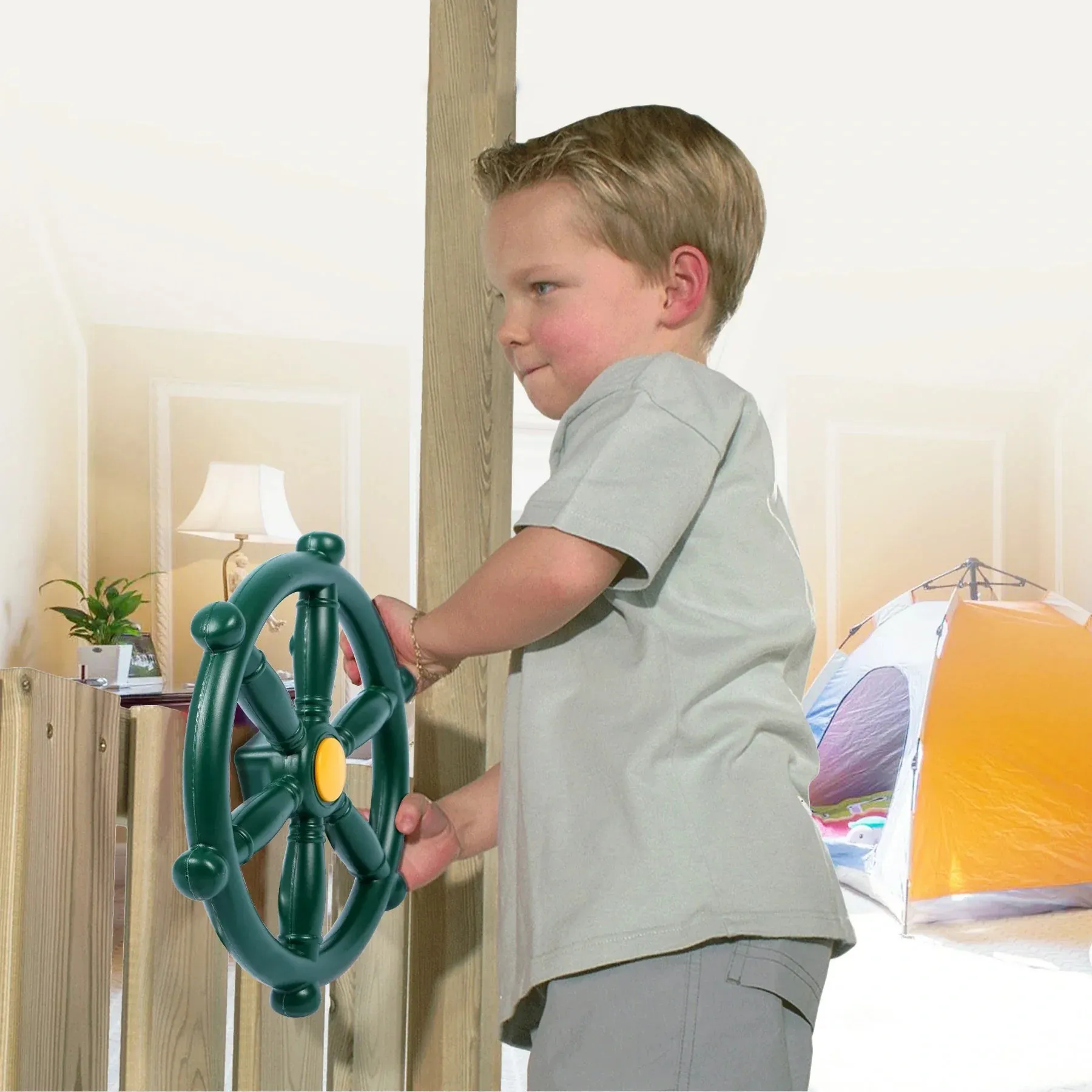 REDCAMP 11.8" Pirate Ship Wheel