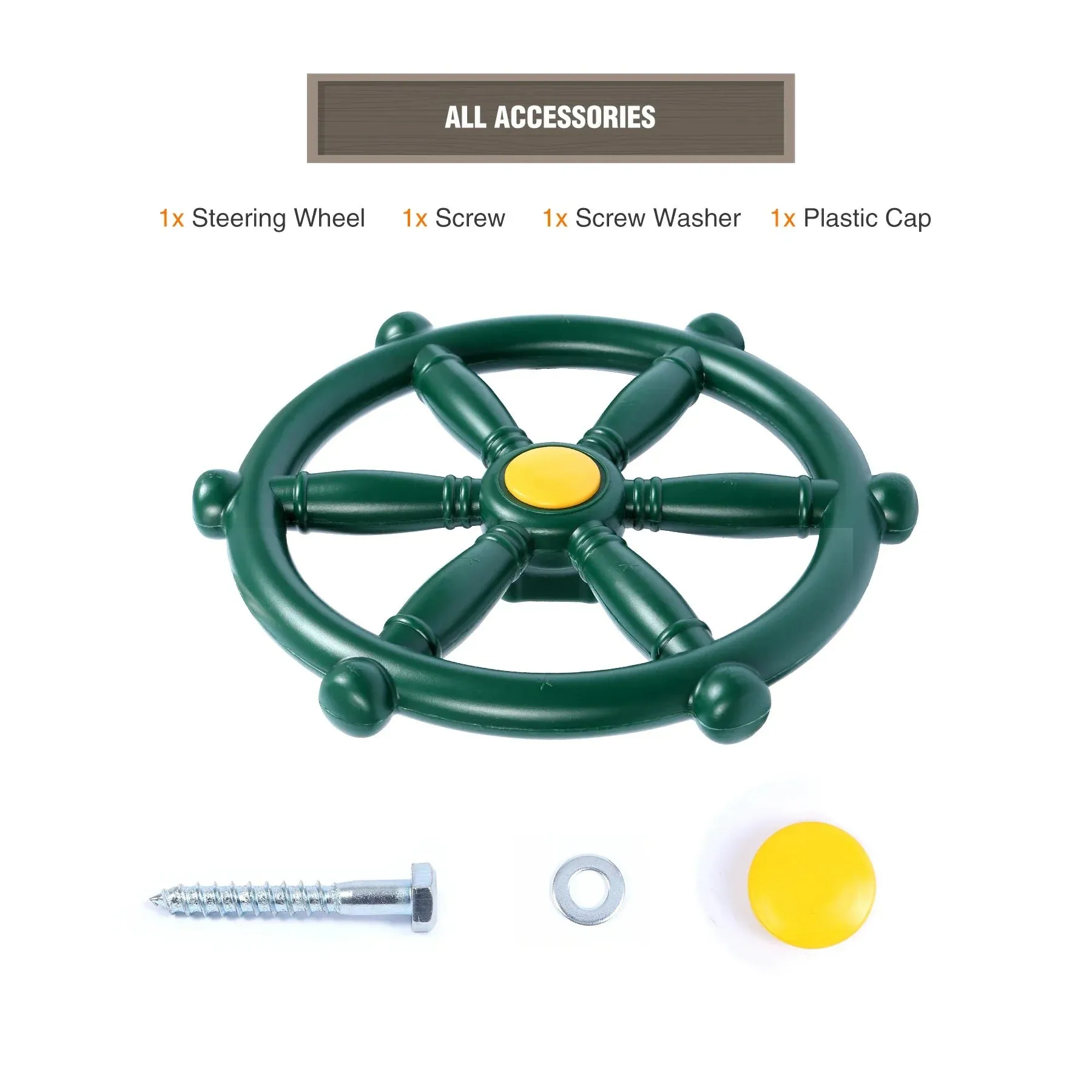 REDCAMP 11.8" Pirate Ship Wheel