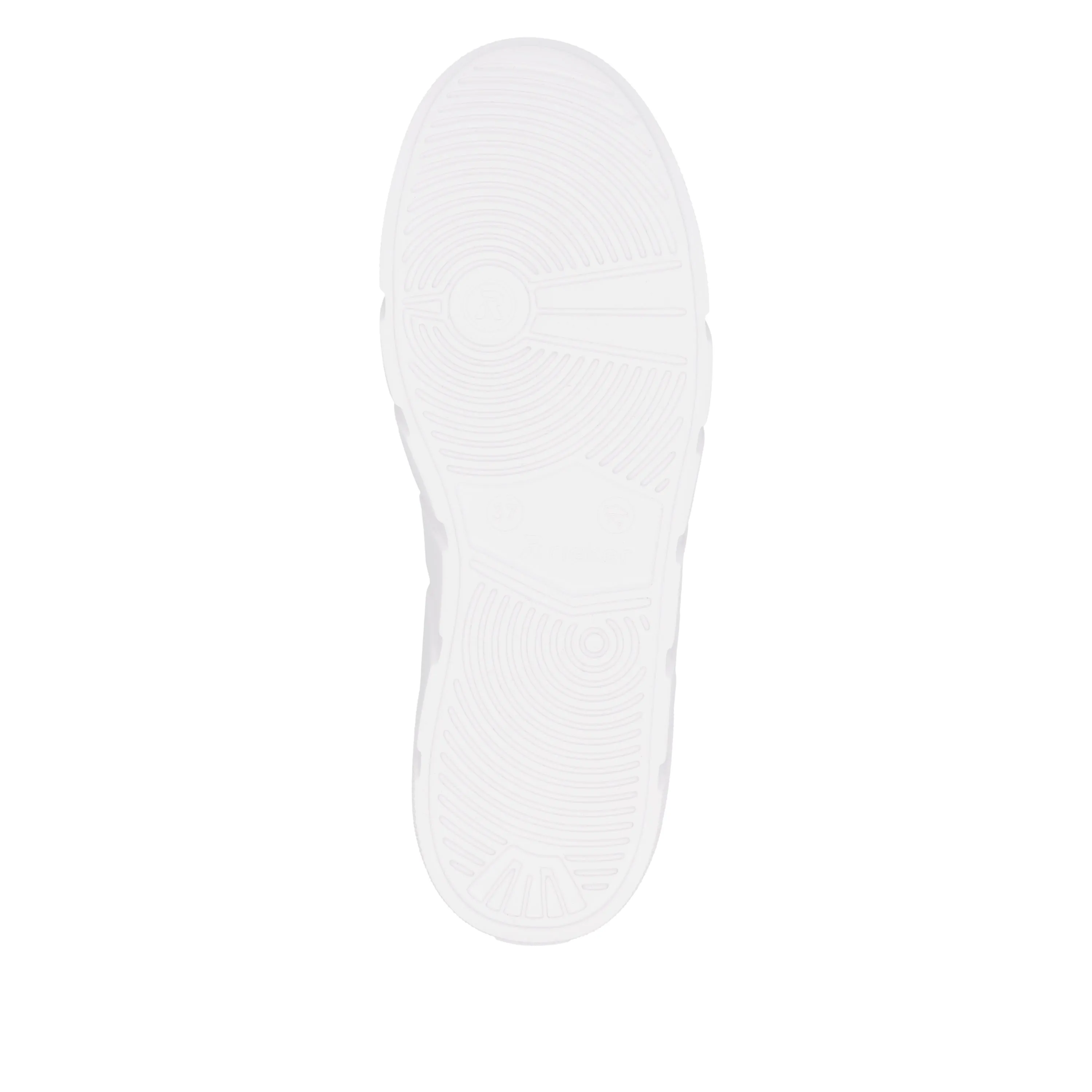 Rieker W260580 Womens White Platform Trainer