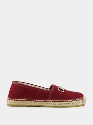 Rosso Ancora Red Espadrilles with Horsebit