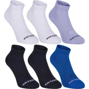 RS750 Adult Racket Sports Mid Socks 6-pack - Blue, Dark Grey