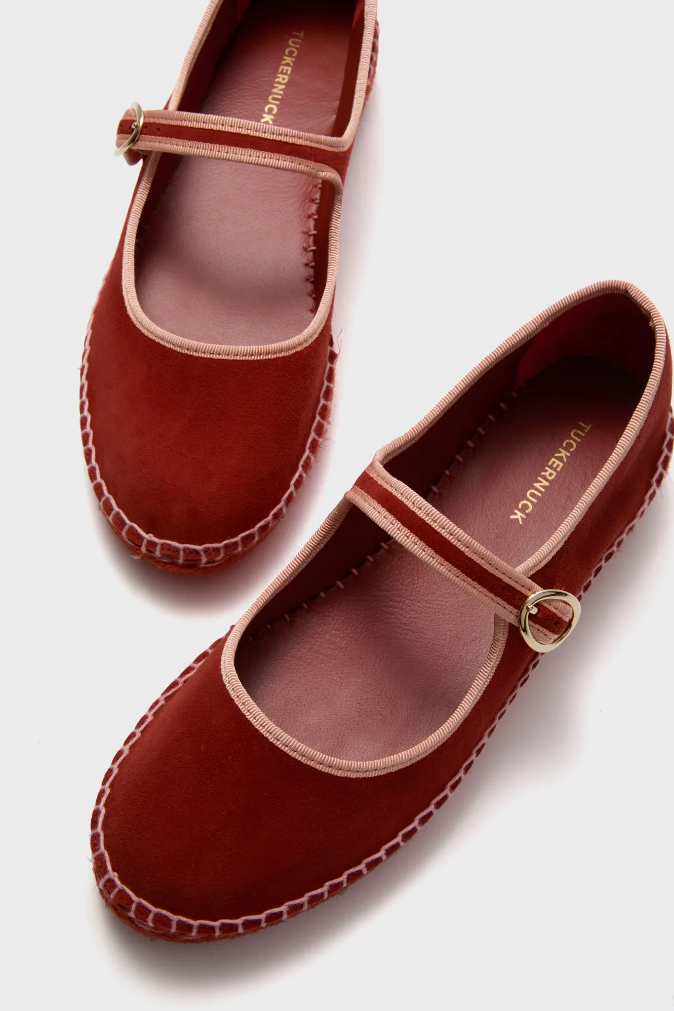 Rust Suede Jamie Espadrille Flats
