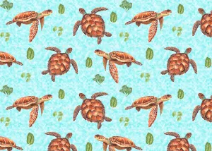 Sea turtles top knot headband