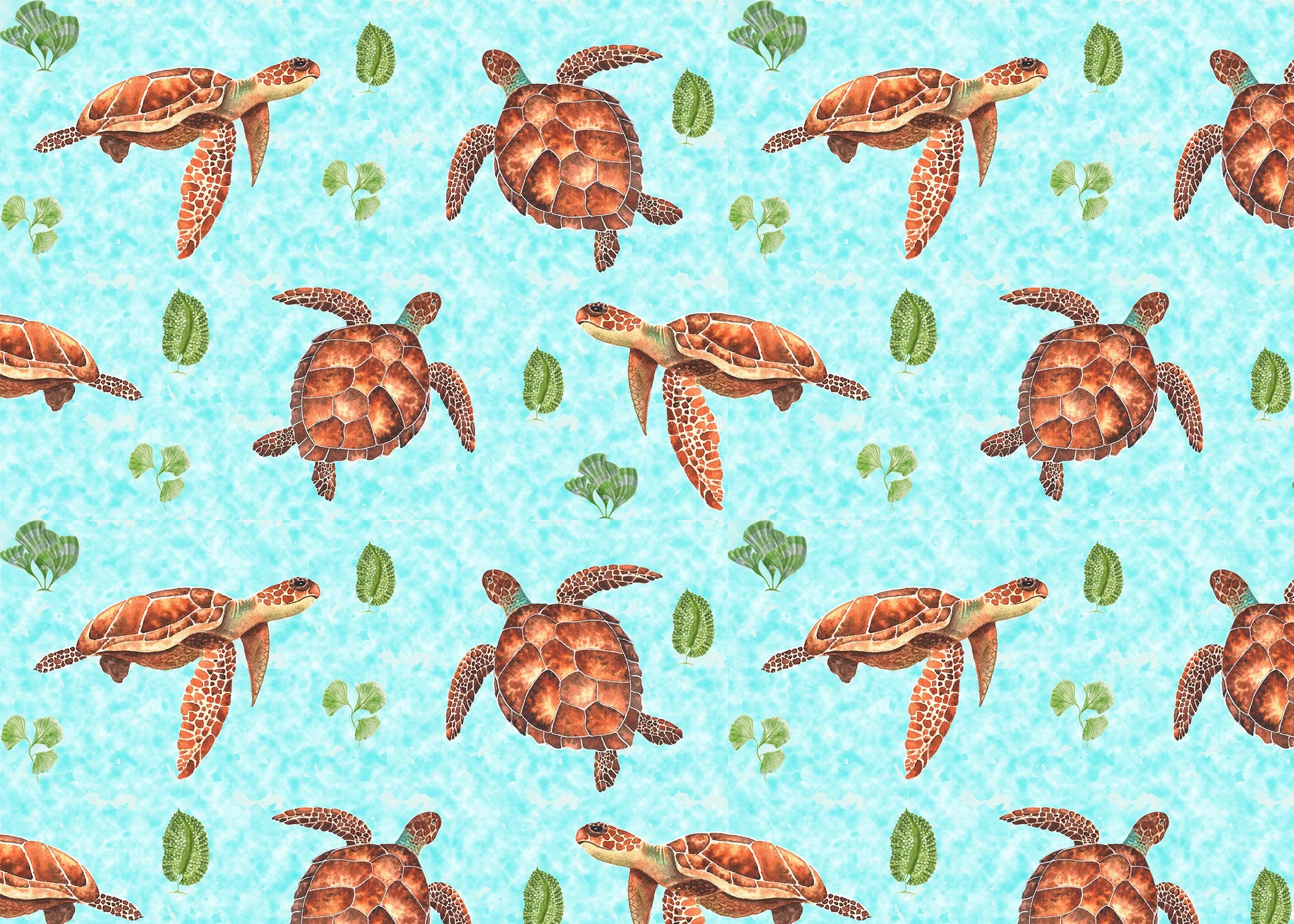 Sea turtles top knot headband