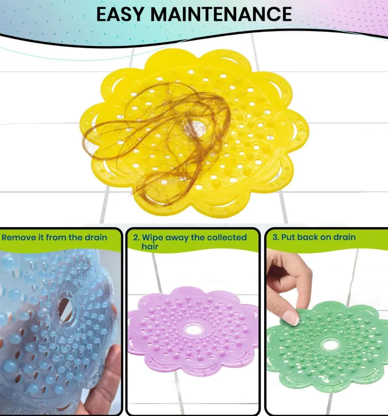 Shower Wowers (4 Pack) Scented Drain Hair Catchers