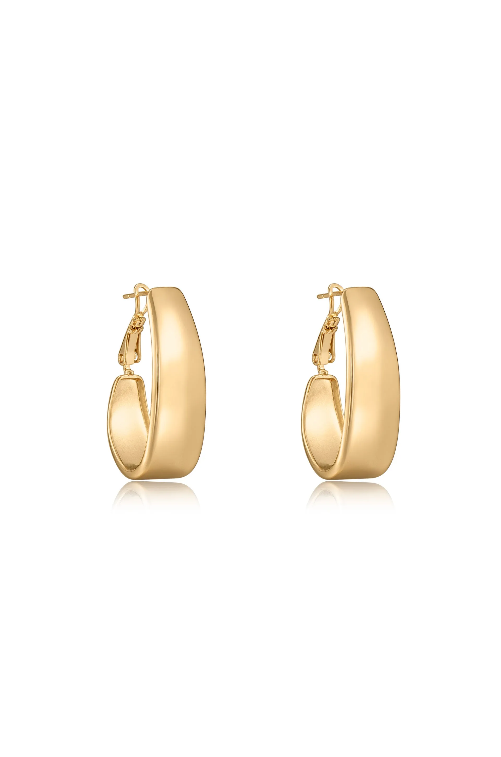 Smooth Hoop Earrings