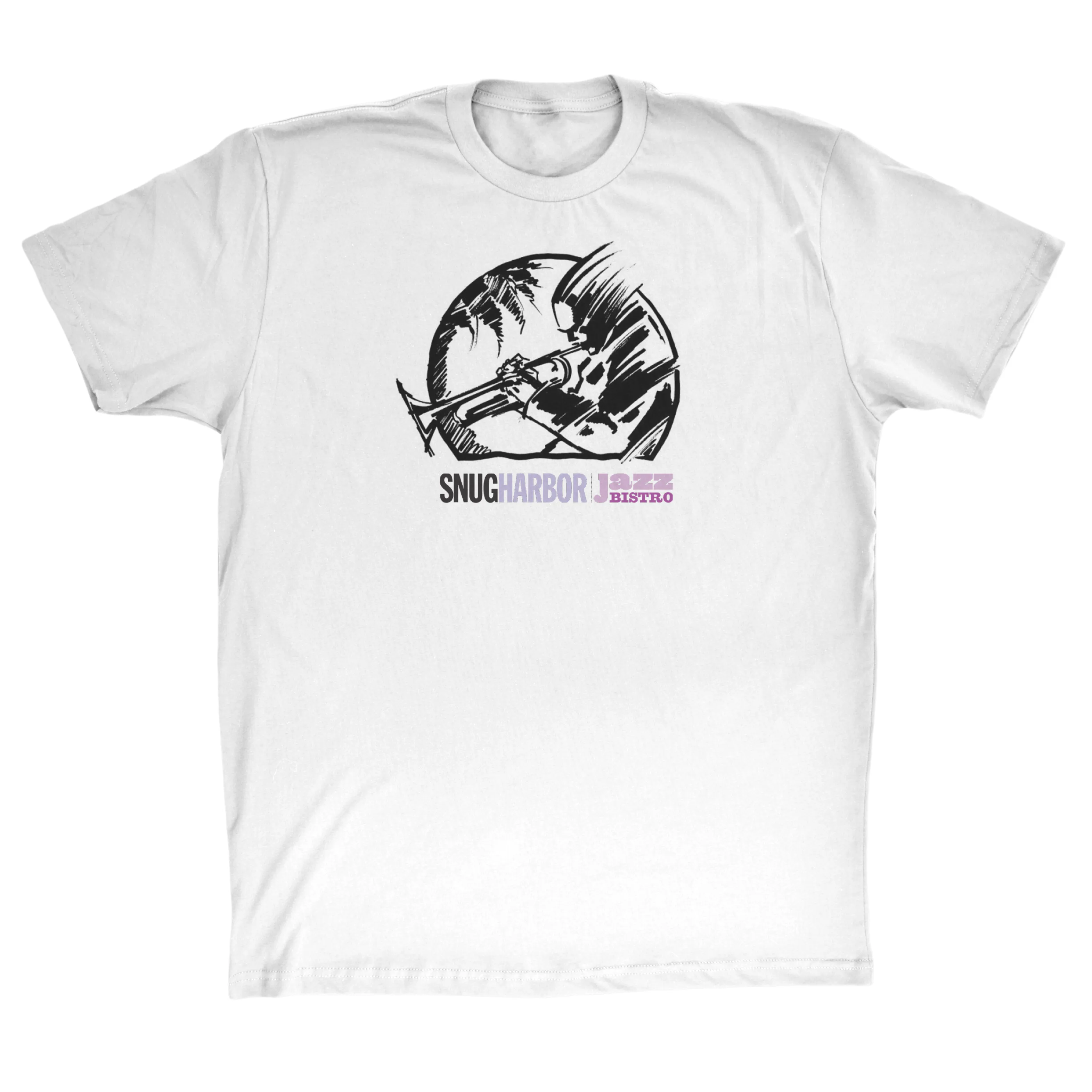 Snug Harbor Trumpet in the Round White T-Shirt
