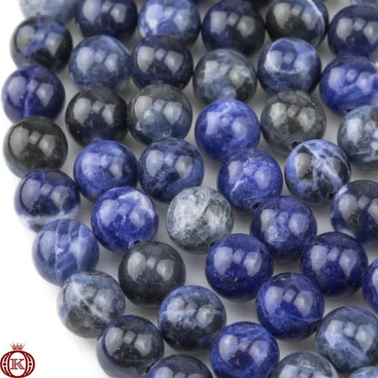 Sodalite Beads Smooth Round