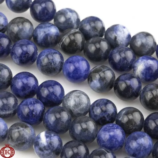 Sodalite Beads Smooth Round