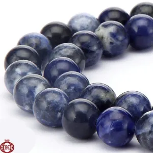 Sodalite Beads Smooth Round