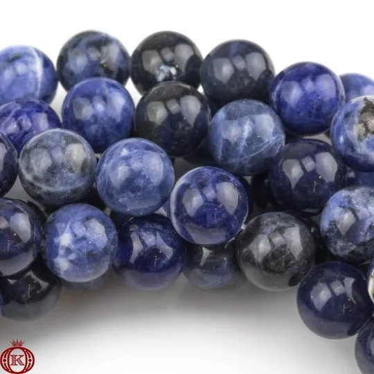 Sodalite Beads Smooth Round
