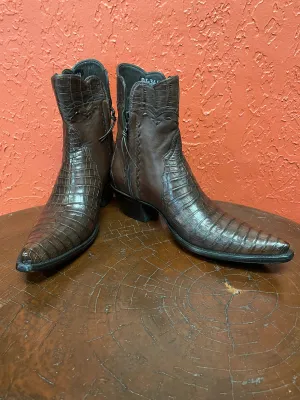Sport Rust Crocodile and Italian Calf Zip