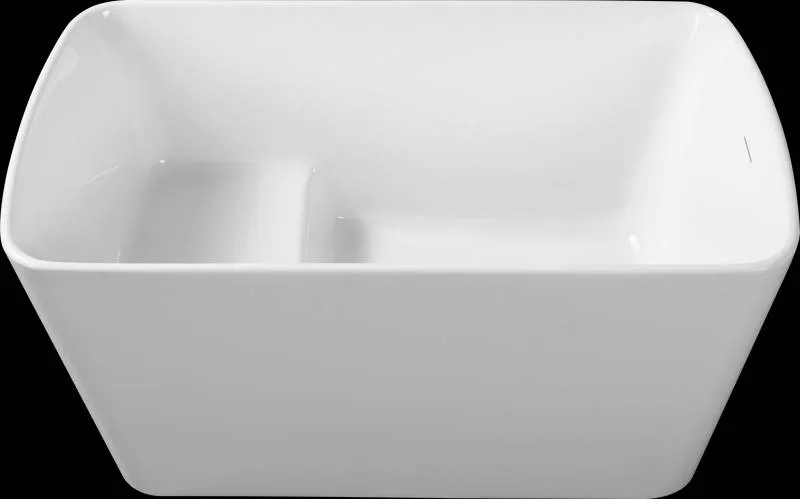 Square Japanese Soaking Tub - Freestanding Acrylic Bliss