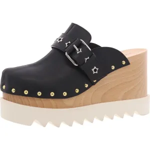 Stella McCartney Womens Elyse  Studded Leather Clogs