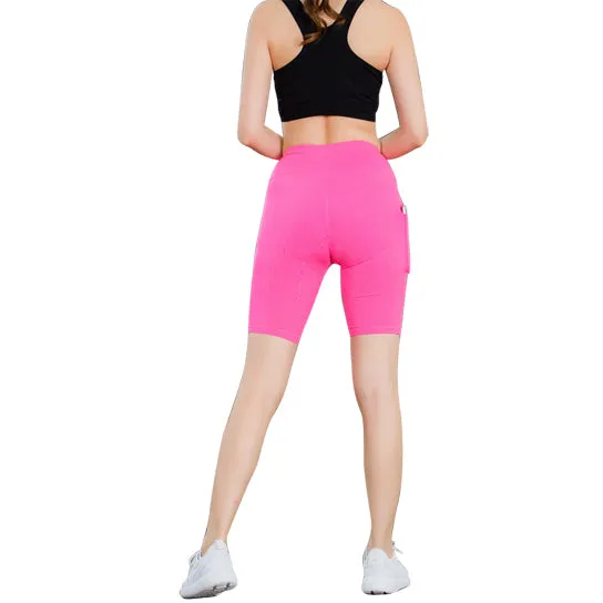 Stretchable Yoga Shorts With Pocket for All Seasons - Soft, Snug Fit in Multiple Colors
