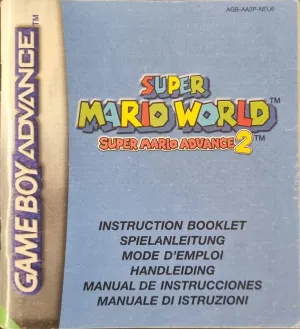 Super Mario World Super Mario Advance 2 manual (NEU6) (Lidt slid)