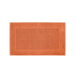 Supreme Hygro Bath Mat - Floor Mount - 42" Cotton/Paprika