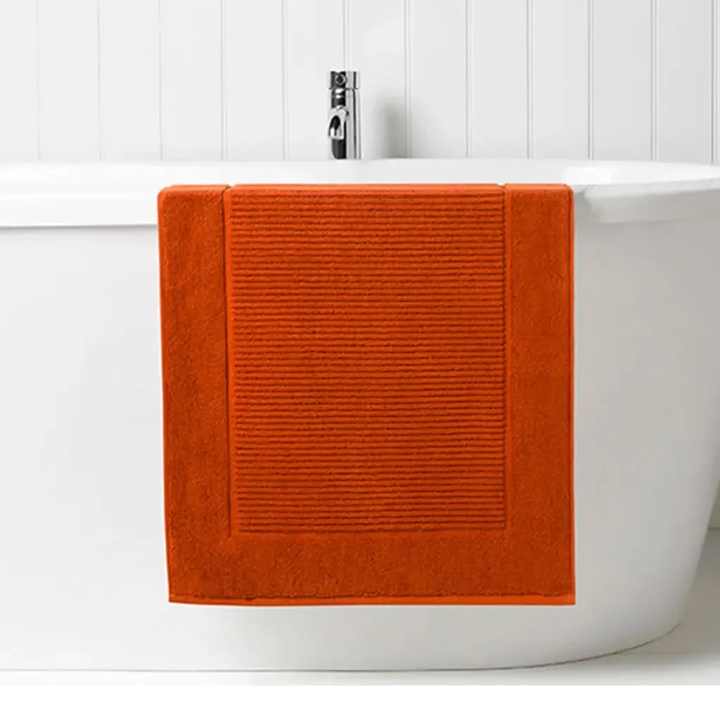 Supreme Hygro Bath Mat - Floor Mount - 42" Cotton/Paprika