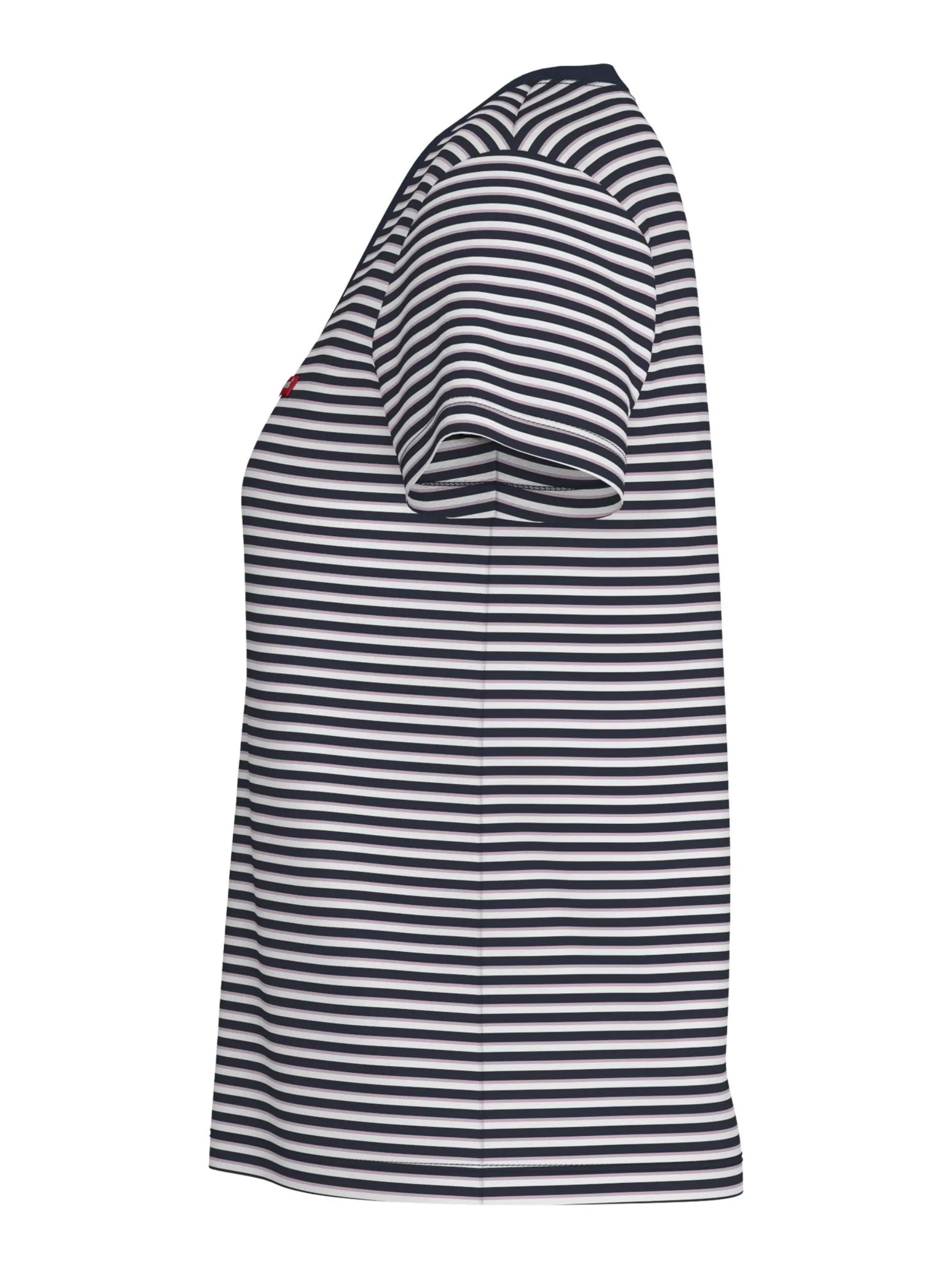 T-Shirt Perfect Taille Plus - Indigo Stripe Navy