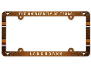 Texas Longhorns License Plate Frame - Full Color