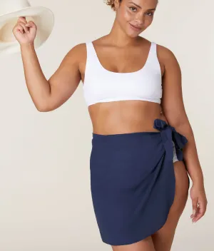 The Flores Sarong - Linen - Midnight (Archive)