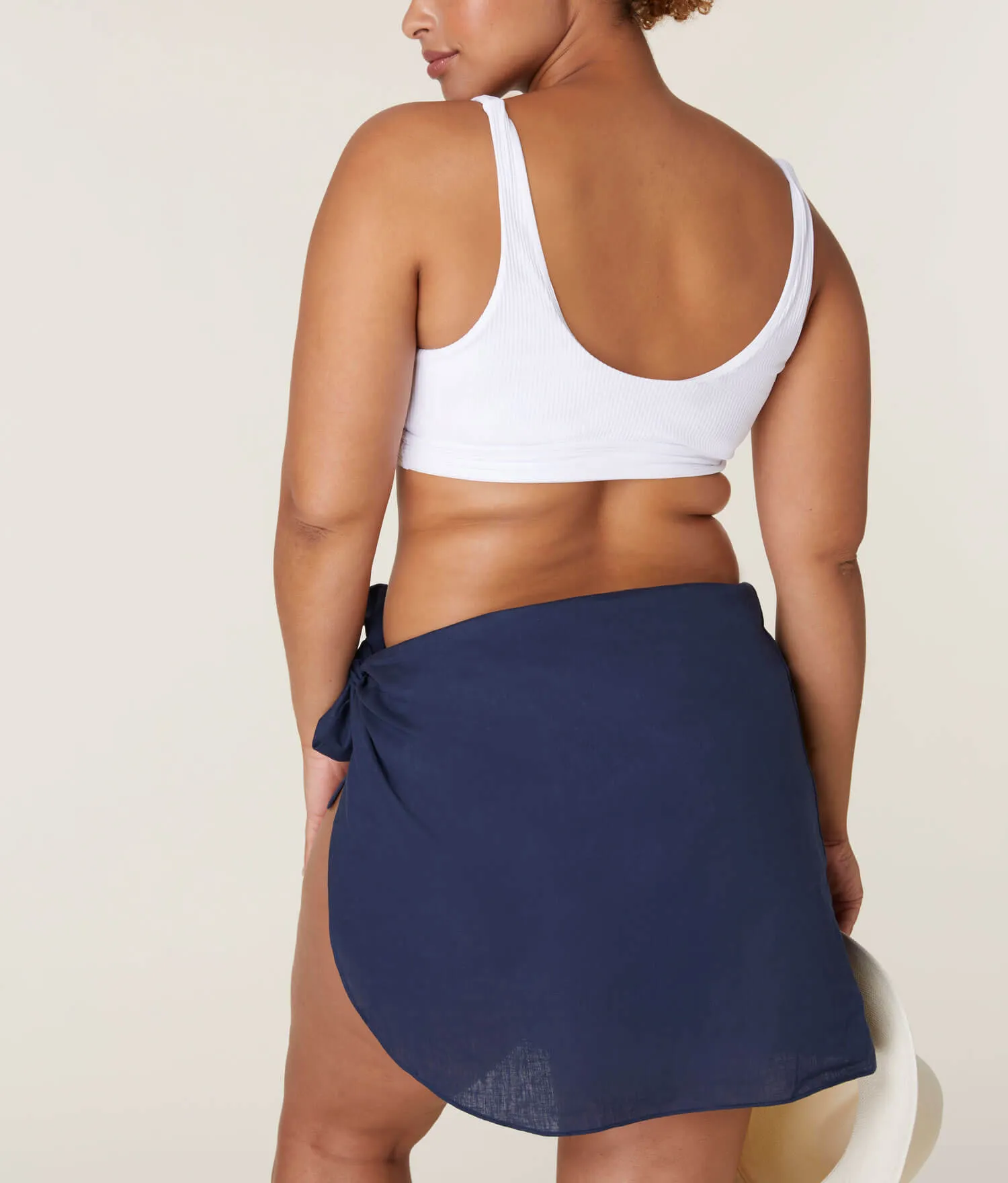 The Flores Sarong - Linen - Midnight (Archive)