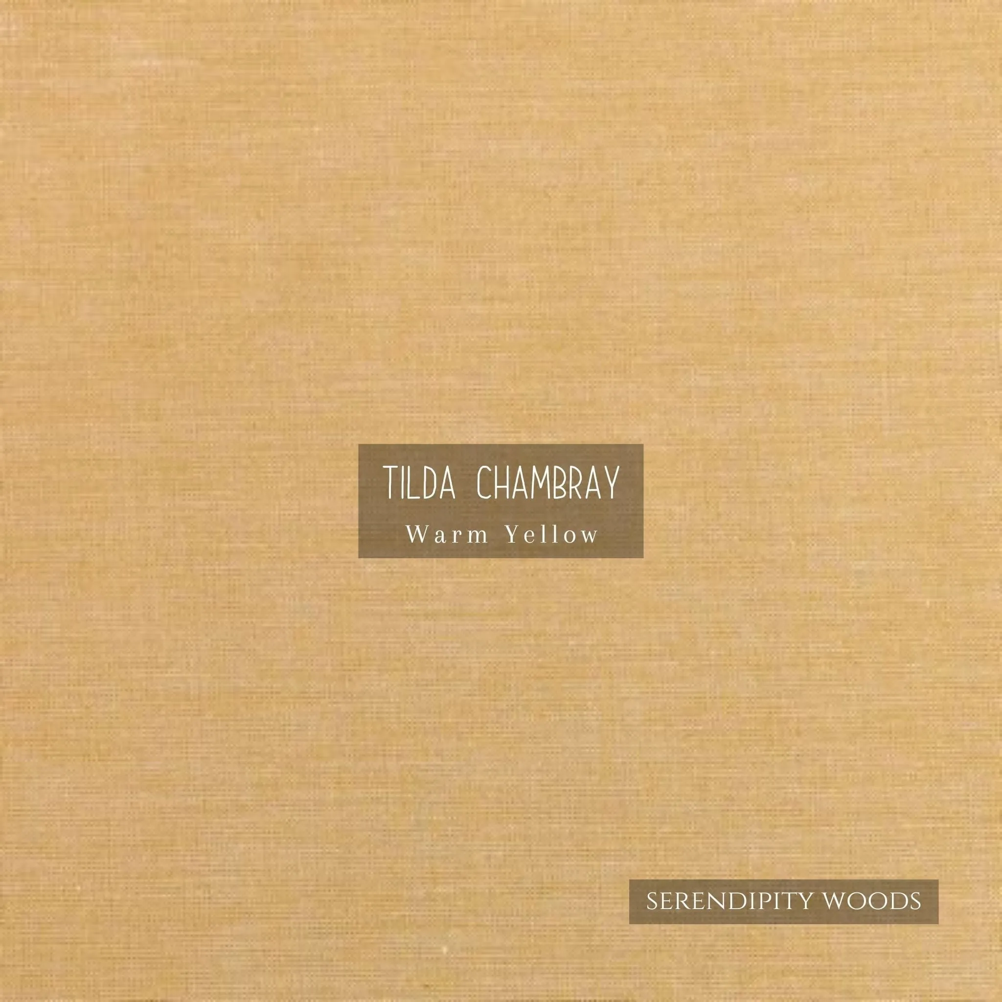 Tilda Chambray Basics Warm Yellow 160015 by Tone Finnanger