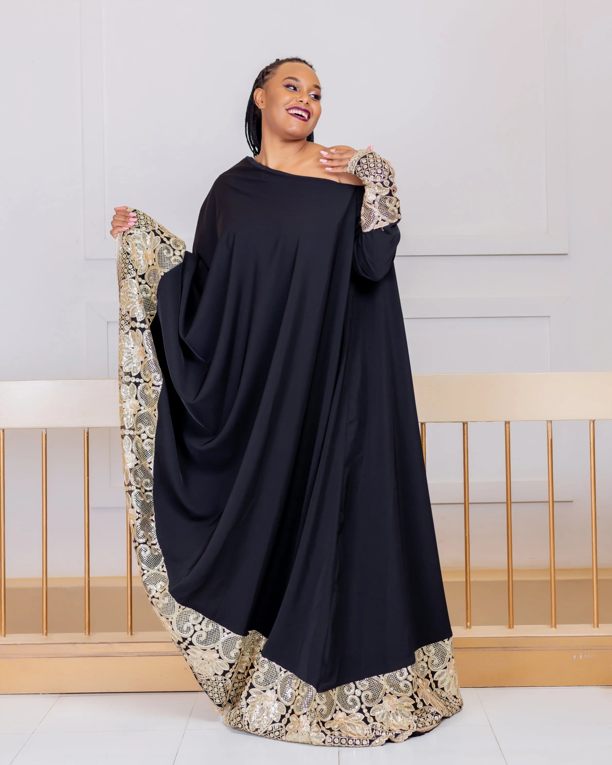 Titimet Arabic Dress - Black