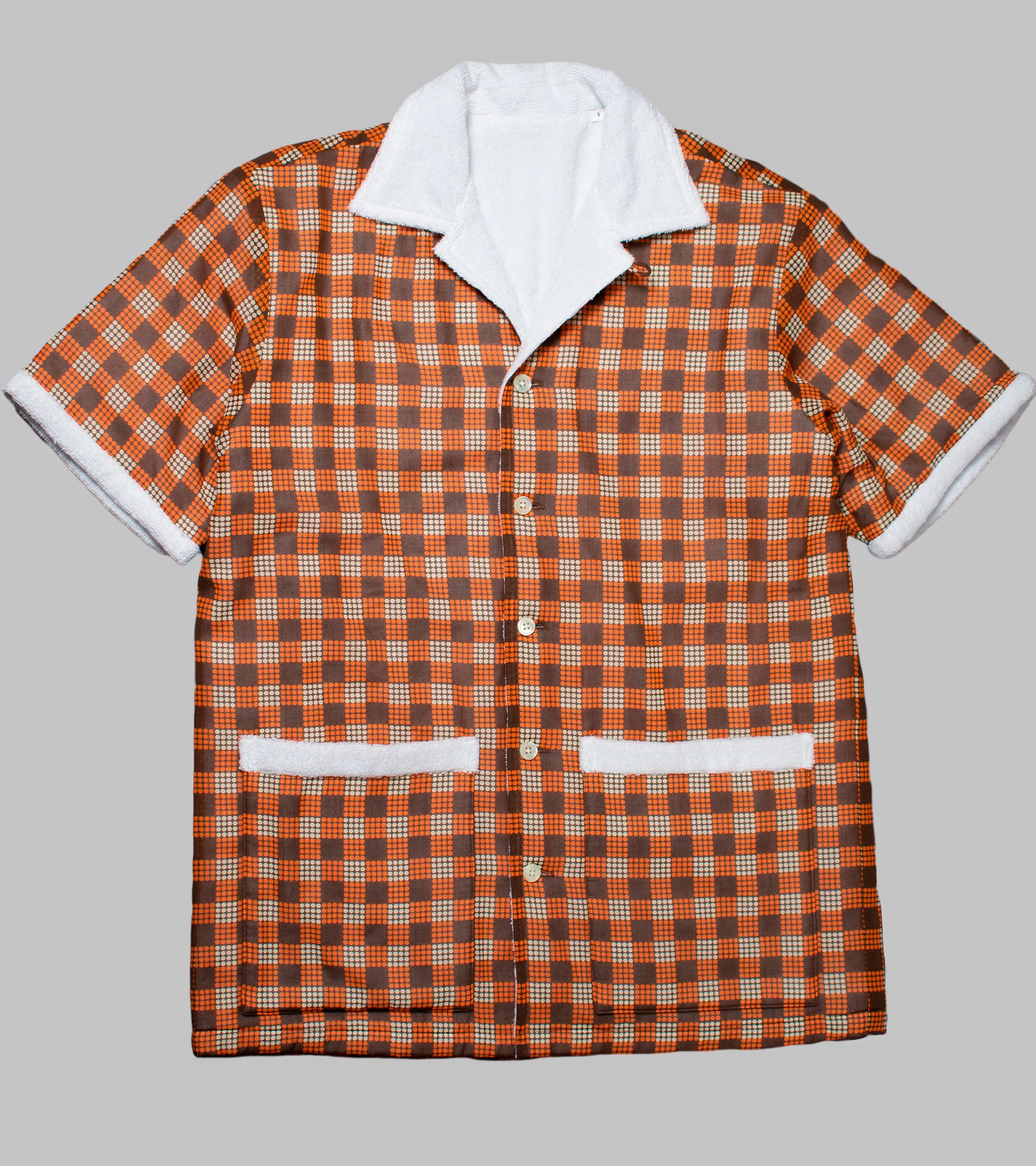 Towel Shirt Brown/Orange