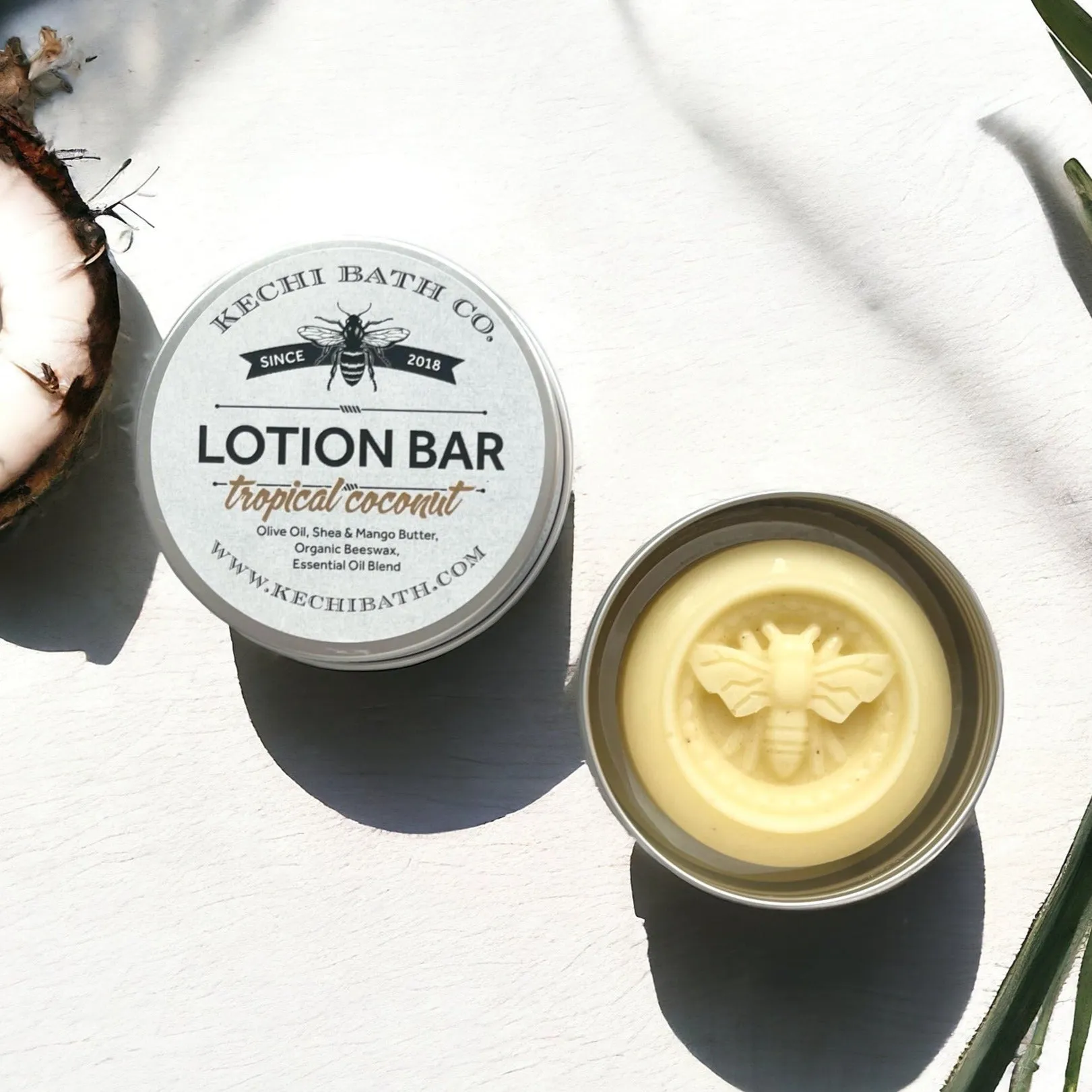 Tropical Coconut Natural Solid Lotion Bar | Heal | Moisturize