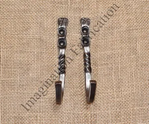 Twisted 3/8 Hooks, Large, Upset Ends (Pair)