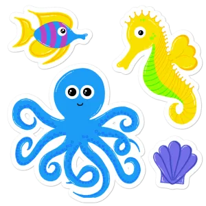 Underwater Pals 5.5" Sticker Set