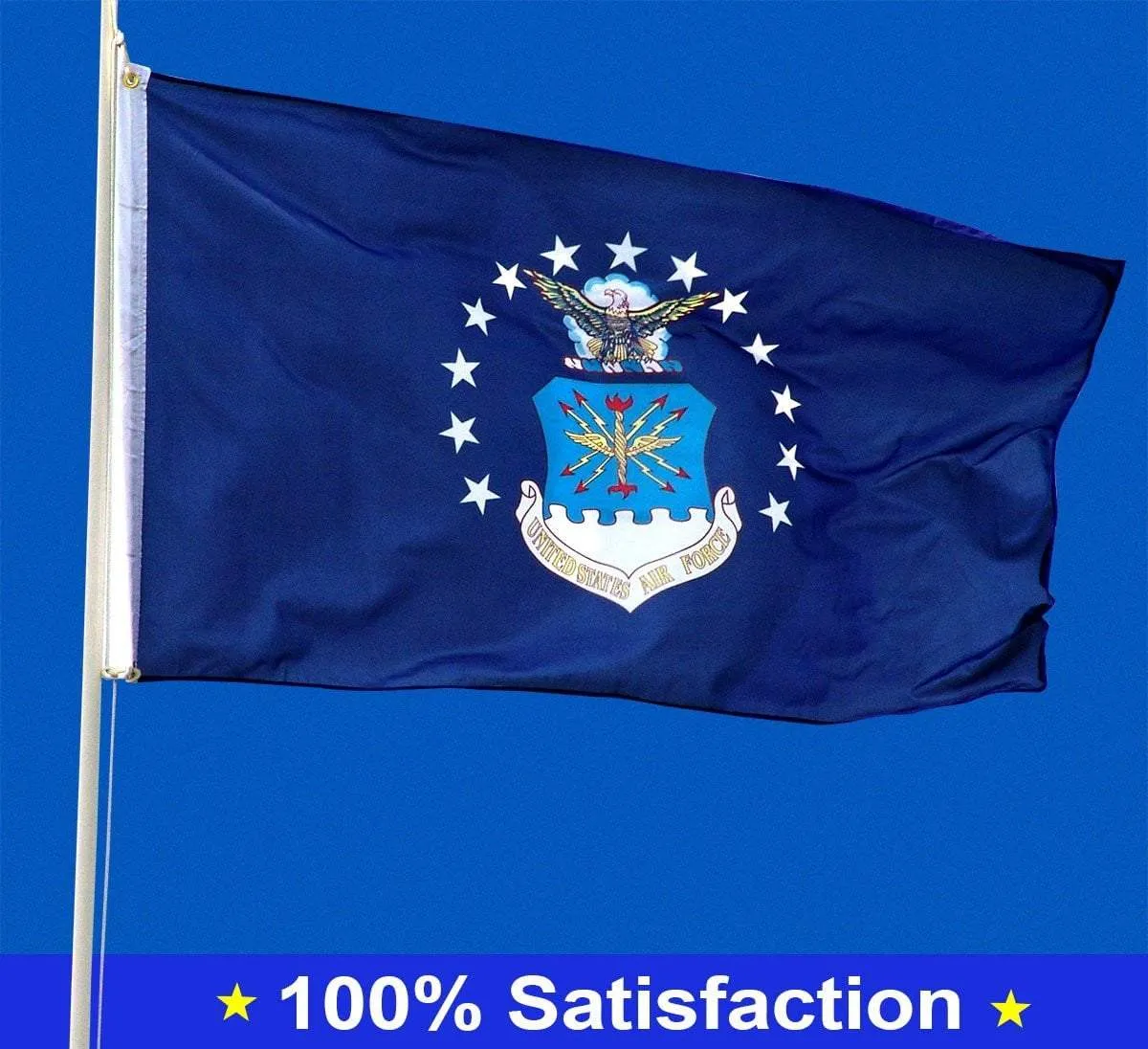 U.S Air Force Flag With Grommets 3 X 5 Feet