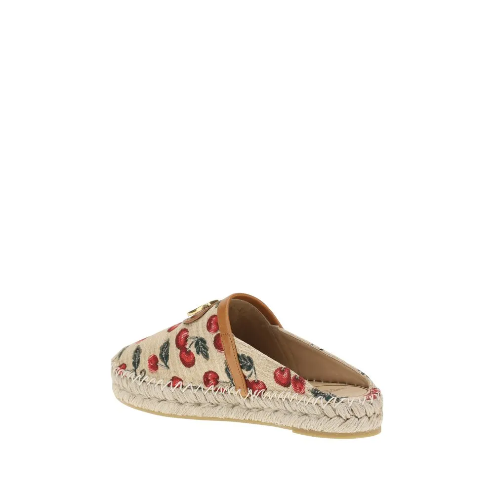 Valentino Garavani Vlogo Cherryfic Espadrilles Mules
