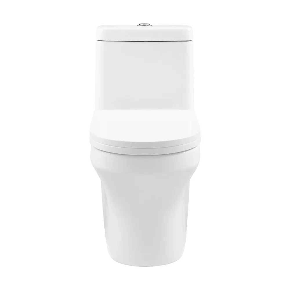 Vezina One-Piece Elongated Toilet Dual Vortex Flush 1.1/1.6 gpf
