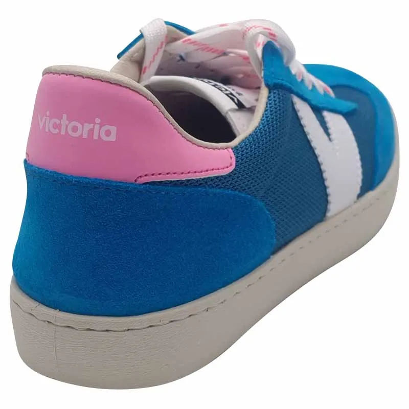 Victoria Womens Blue Lace-up Fashion Trainer - 1126211